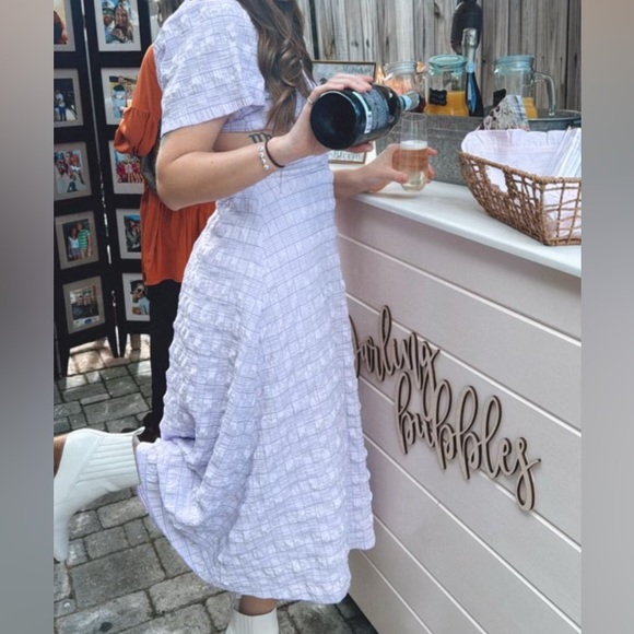 Showpo lilac check textured cutout maxi dress Akara open back - Picture 13 of 13